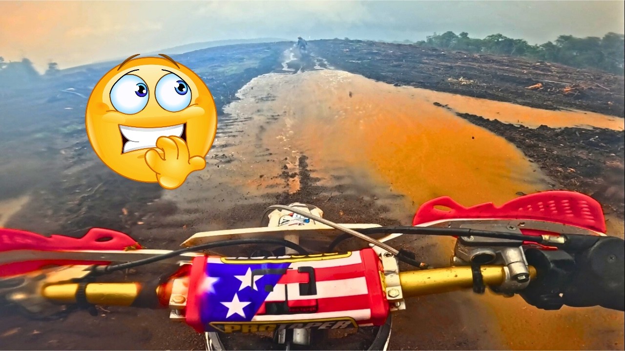 TRILHA DE MOTO NA CHUVA! ADRENALINA & SOFRIMENTO