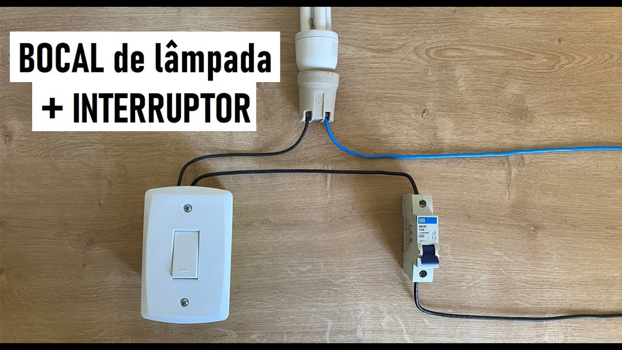 COMO INSTALAR INTERRUPTOR e BOCAL DE LÂMPADA (passo a passo)