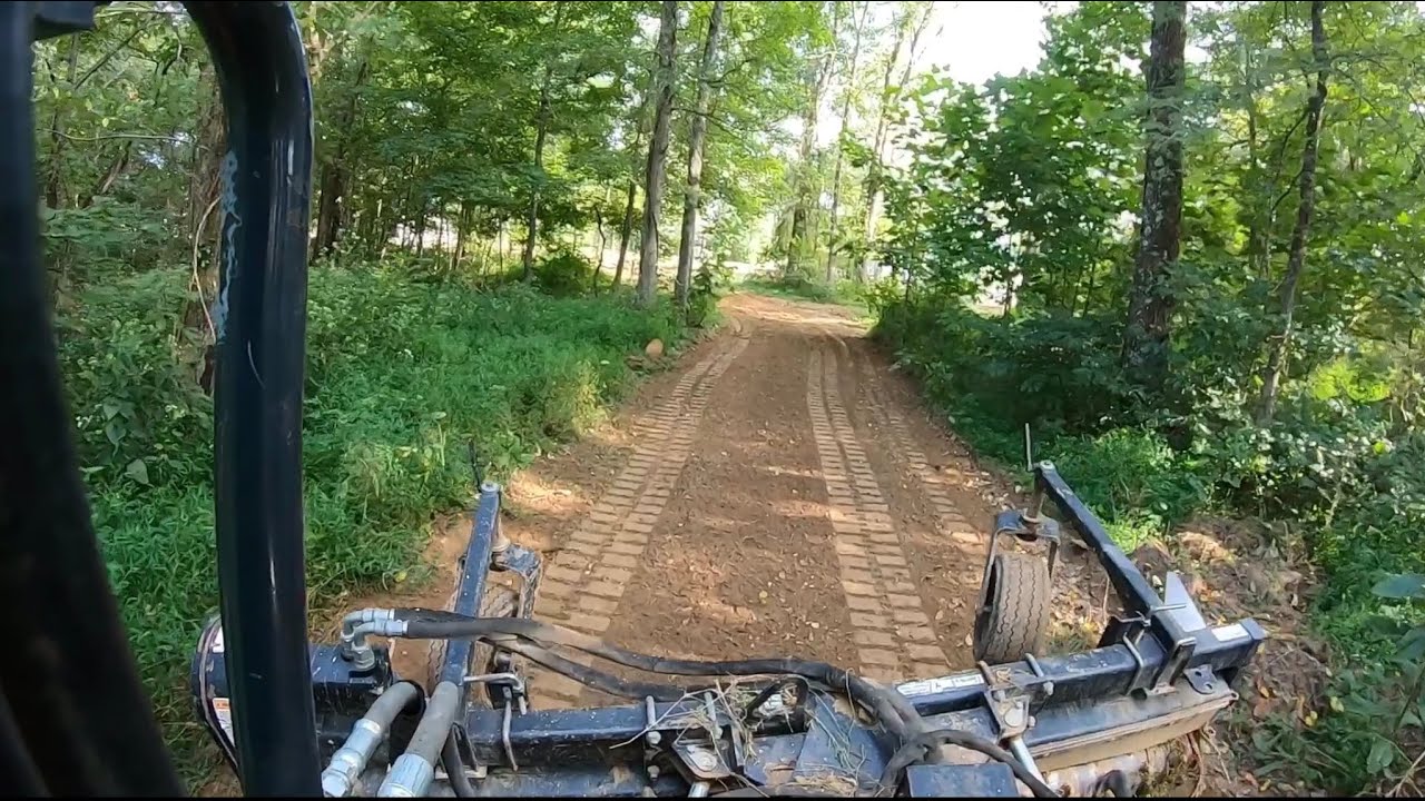 Starting New Road for Unique Build- Top Dressing Field with Power Rake