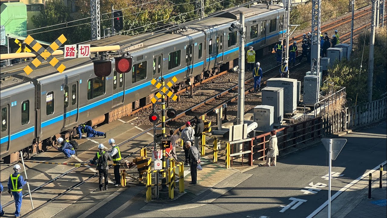 【小田急線人身事故】伊勢原駅〜鶴巻温泉駅の踏切で飛び込み発生直後の緊迫した一部始終