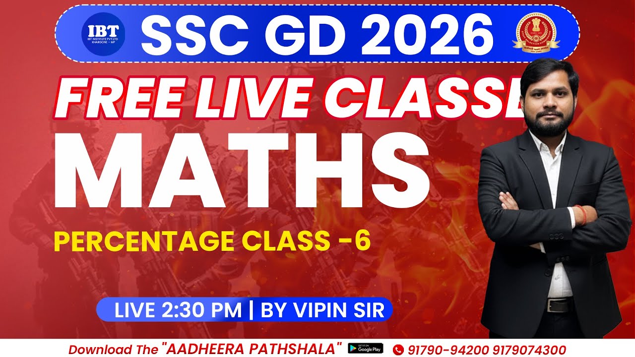 PERCENTAGE CLASS -6|MATHS SBI,IBPS,RRB PO/CLERK|BANKING FOUNDATION BATCH -2026|BY VIPIN SIR