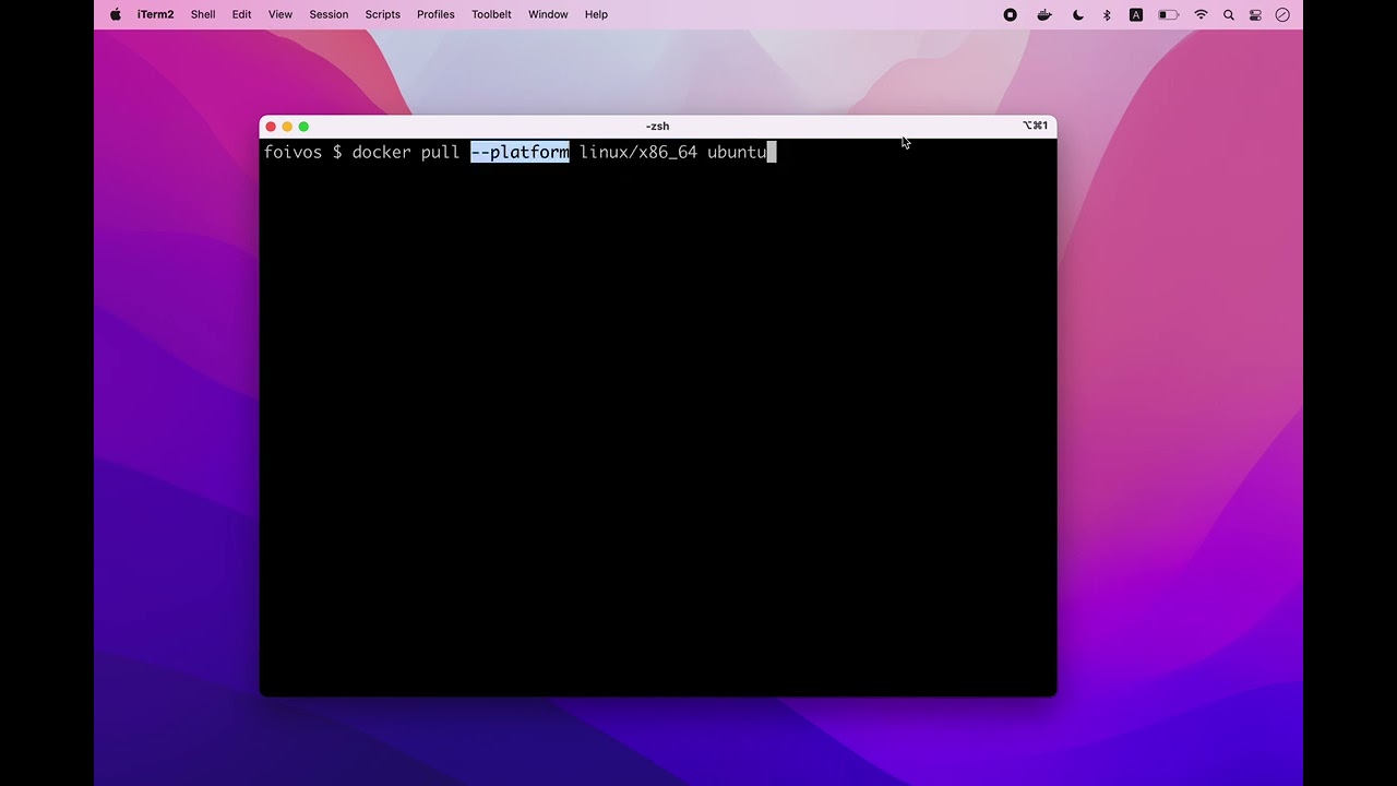 how to download and run an x86 64 intel based linux docker container on apple silicon mac m1 m2