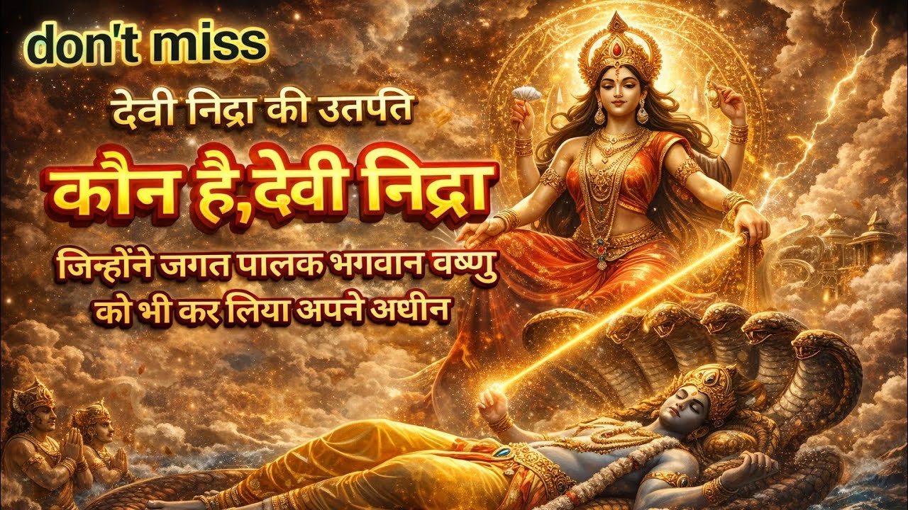 आखिर कौन है,नींद की देवी और कैसे हुई उनकी उत्पत्ति #purankatha #vedgyan #divinehistory #facts 