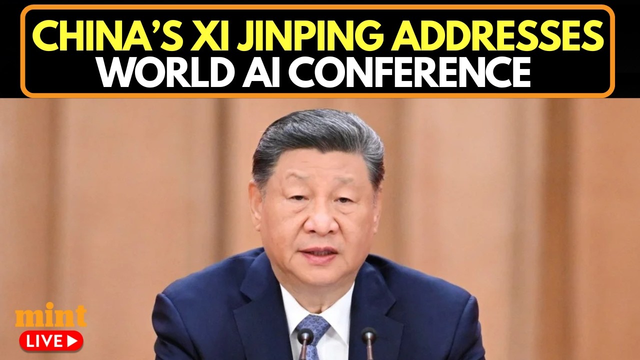 LIVE | China&rsquo;s Xi Jinping Addresses World AI Conference As Us Tech Rivalry Heats Up | China News