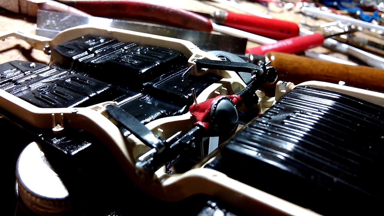 Lowrider model car 1967 Impala rear end setup experimental...