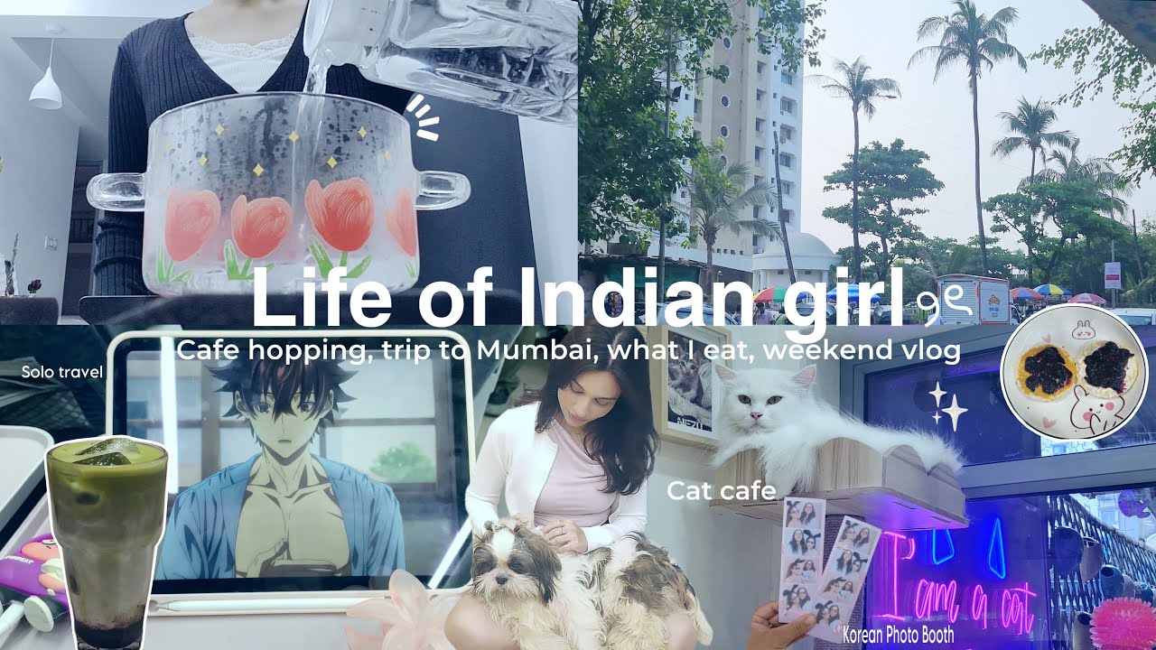 VLOG : slice of life in india ꩜ cafe hopping ,korean photobooth, cooking | aesthetic vlog Indian