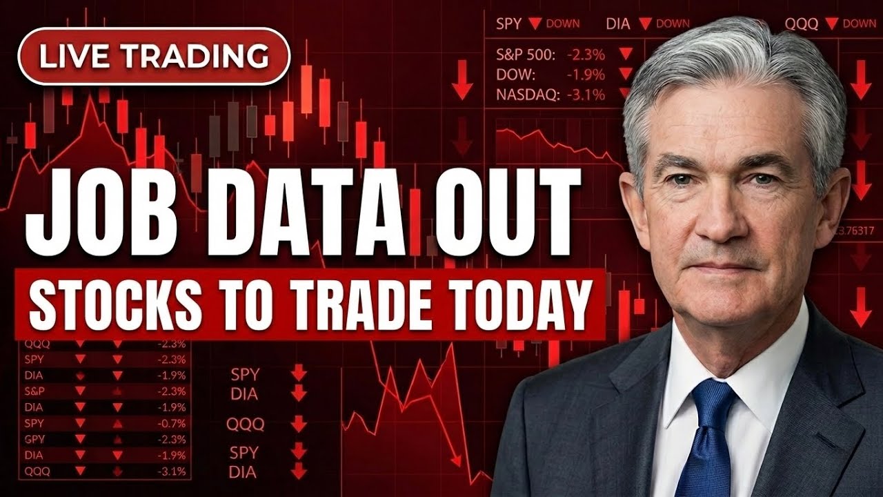 Stock Market Today: Job Data Out, Index Futures Reversal | Live Trading Stocks Futures