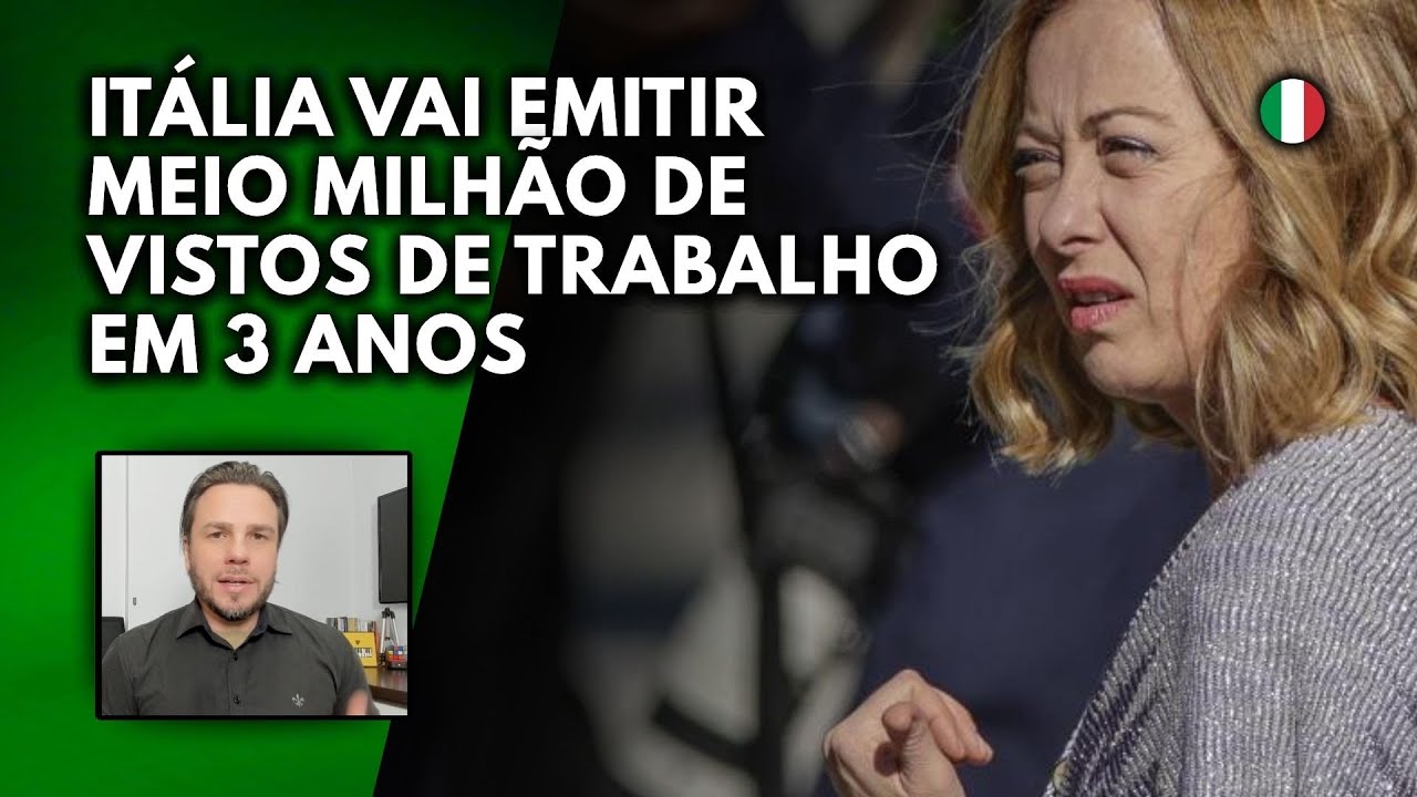 TRABALHAR na ITÁLIA: VISTO de TRABALHO para IMIGRANTE NÃO EUROPEU vai atingir MEIO MILHÃO em 3 ANOS