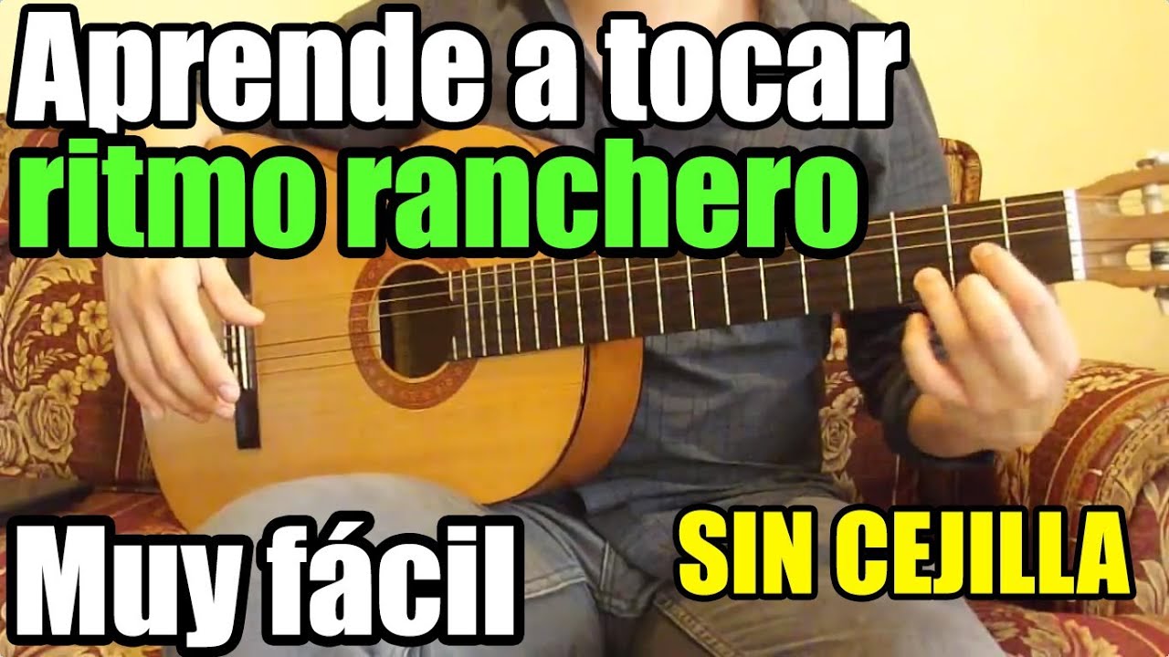 Como tocar música ranchera (Vals Ranchero): Solo 2 acordes SIN CEJILLA (Parte 1 de 2) - Bajeos y más