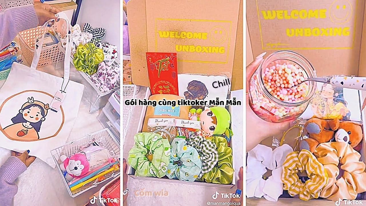 Tổng hợp các video gói hàng cùng tiktoker Mẫn Mẫn 💖