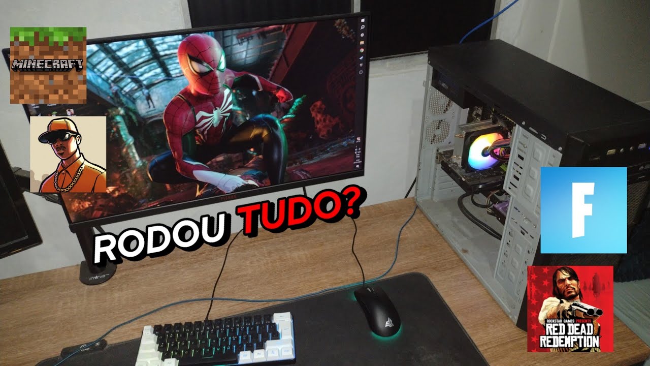 Testando jogos no meu PC barato, SERÁ QUE RODOU?