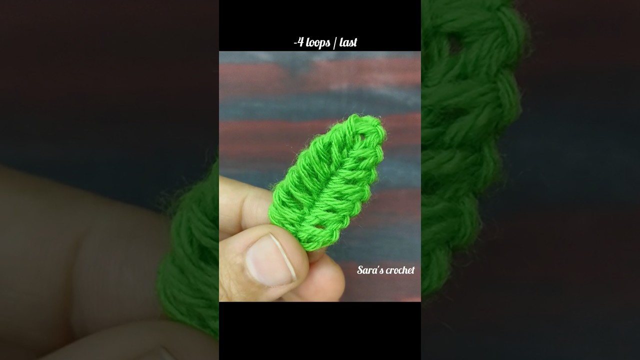 Beautiful crochet in a minute For beginners | Leaf