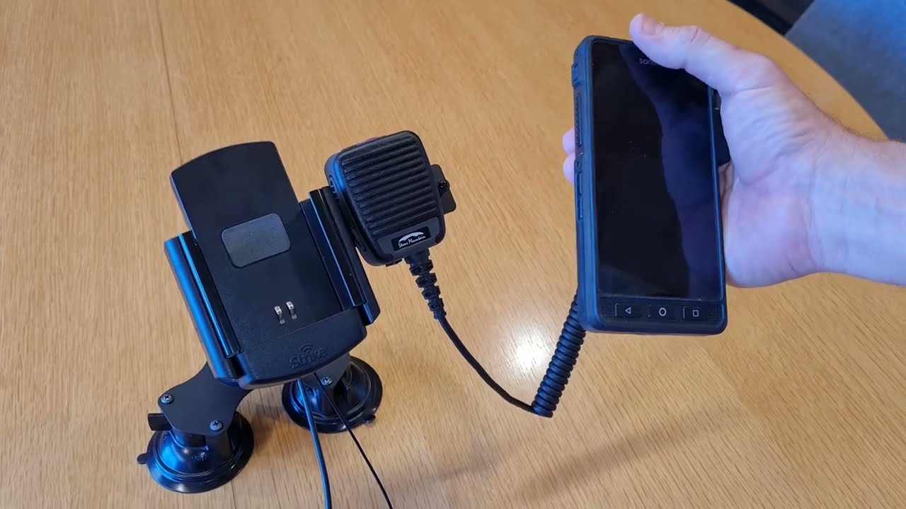 Sonim XP8 with Remote Speaker Microphone Vehicle Mount from Strike