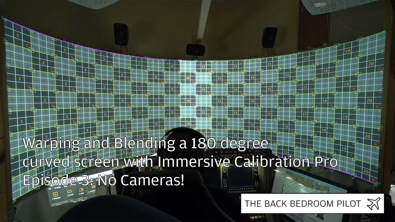 Warping and Blending a 180 degree curved screen with Immersive Calibration Pro Ep. 3: No cameras!