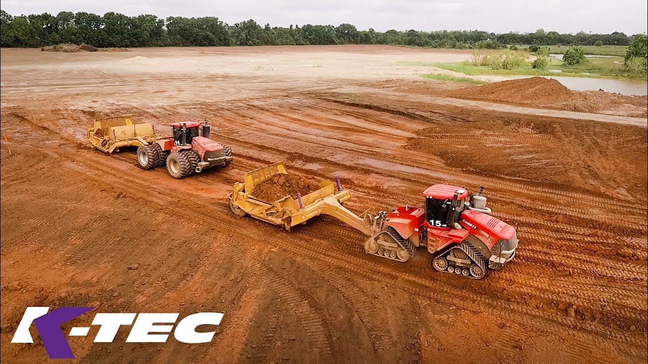 Scraper Fleet Preparing a Residential Development