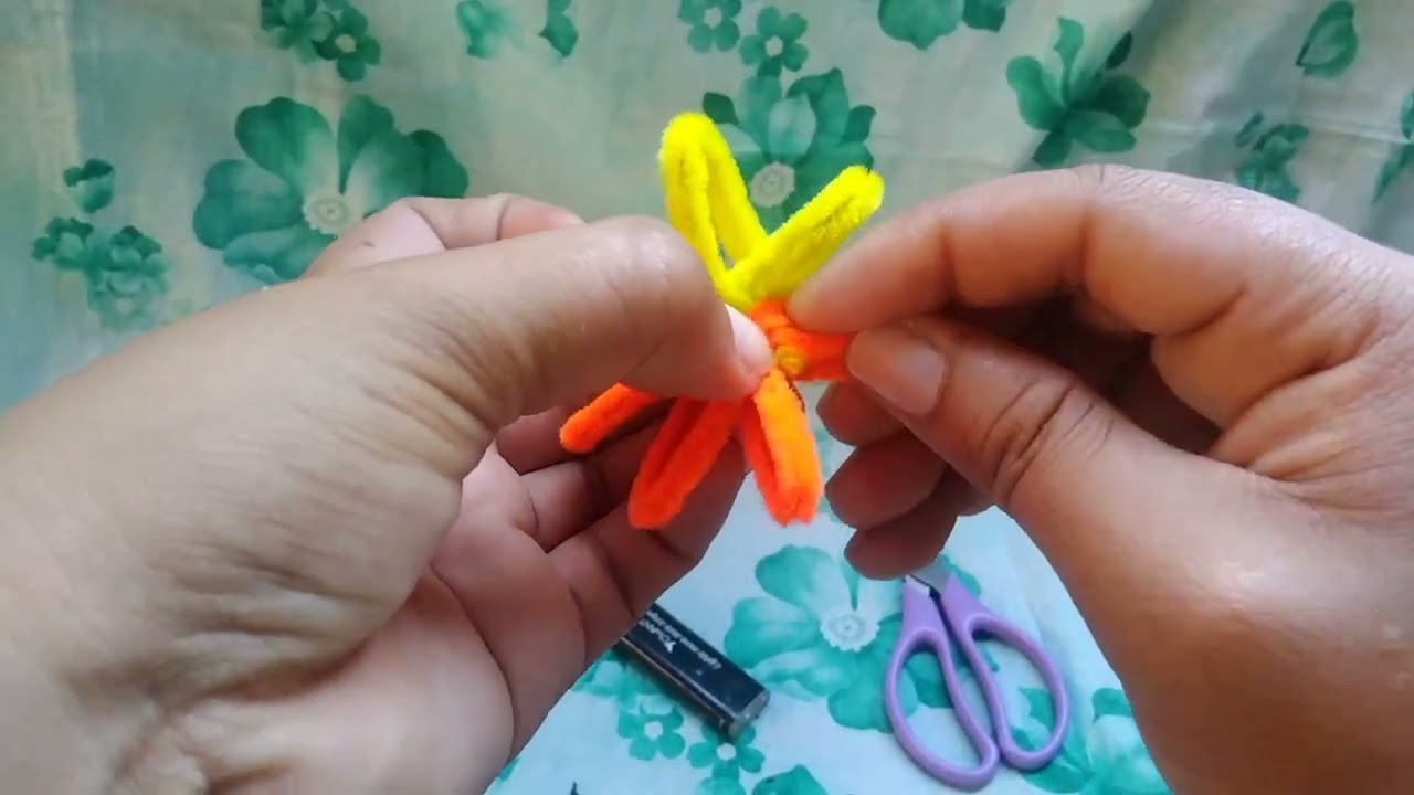 Paano gumawa ng flower/how to create flower just few minutes 