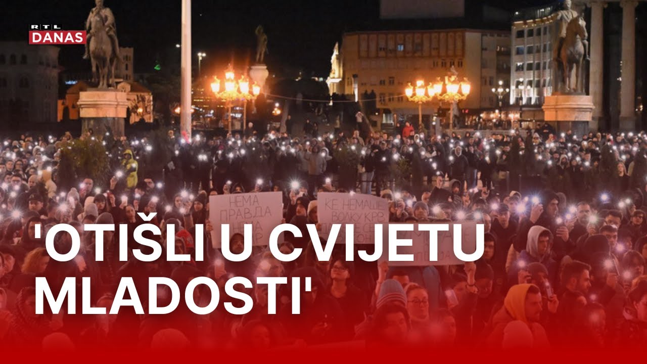 Tisuće Makedonaca u suzama na ulicama traže odgovornost za tragediju u Kočanima | RTL Danas