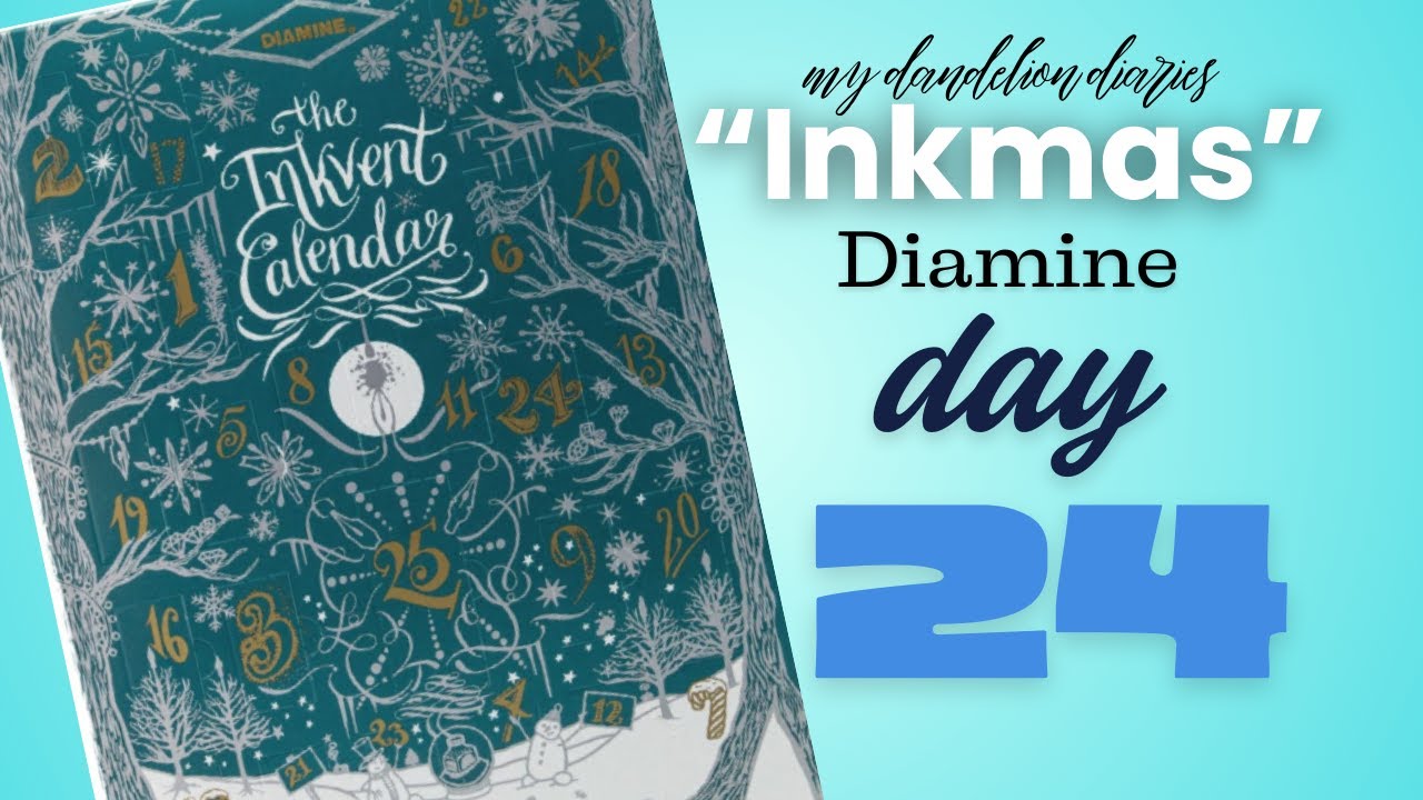 Набор чернил Diamine Teal Inkvent: День 24 | #inkmas2025