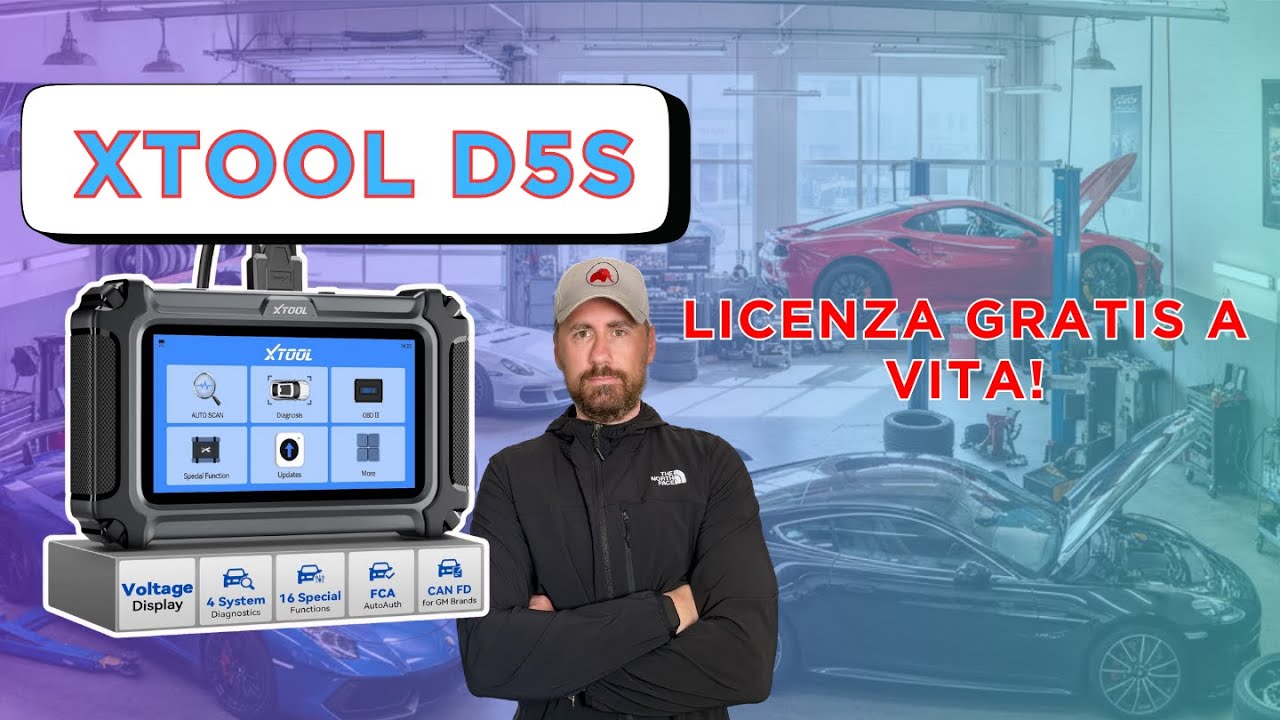 XTOOL D5S OBD2 Scanner Recensione Completa – Diagnostica Auto Professionale con Reset ECU, ABS e SRS
