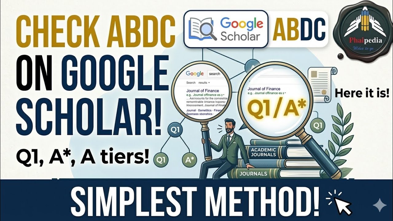How to Check Journal Ranking on Google Scholar Instantly  | Phaipedia
