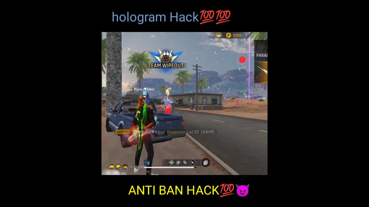 FF MAX HOLOGRAM HACK LIVE PROOF WITH ANTIBAN💯😈 #ffshorts #freefiremaxhack