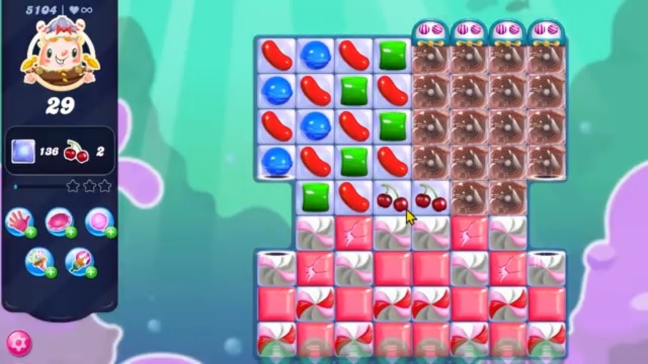 Candy Crush Saga LEVEL 5104 NO BOOSTERS (new version)