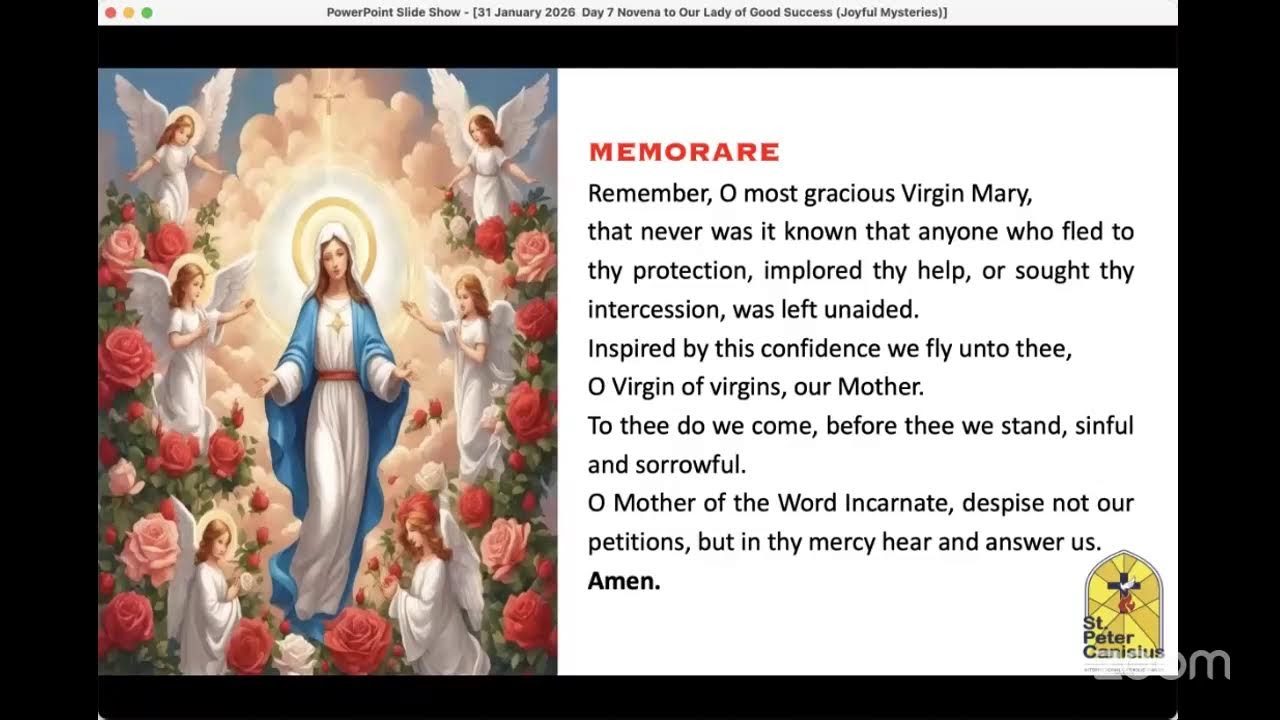 Day 7 Novena to Our Lady of Good Success January 2026