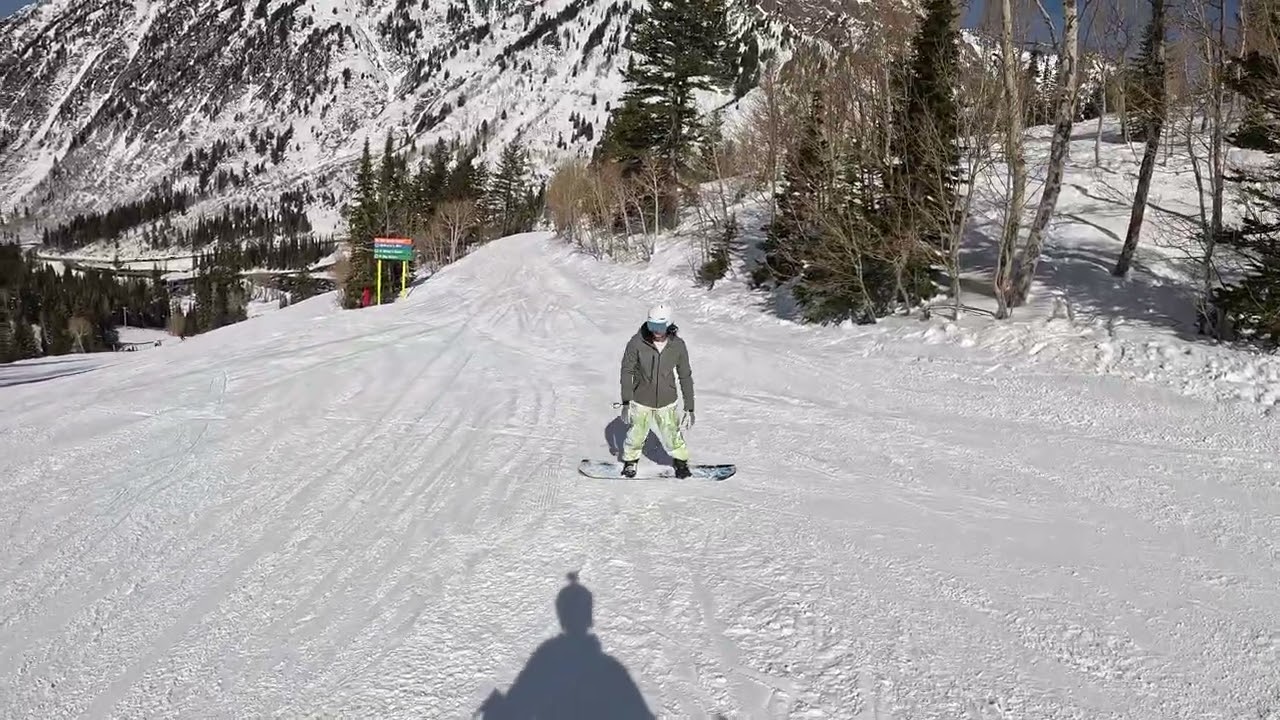 Snowbird Feb 23, 2026. 1st run on easy EMMA.  Borderline blue speed