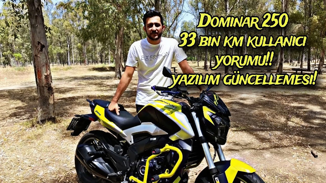 DOMİNAR D250 İNCELEME // 33 BİN KM KULLANICI YORUMU // YAZILIM GÜNCELLEMESİ !! motovlog