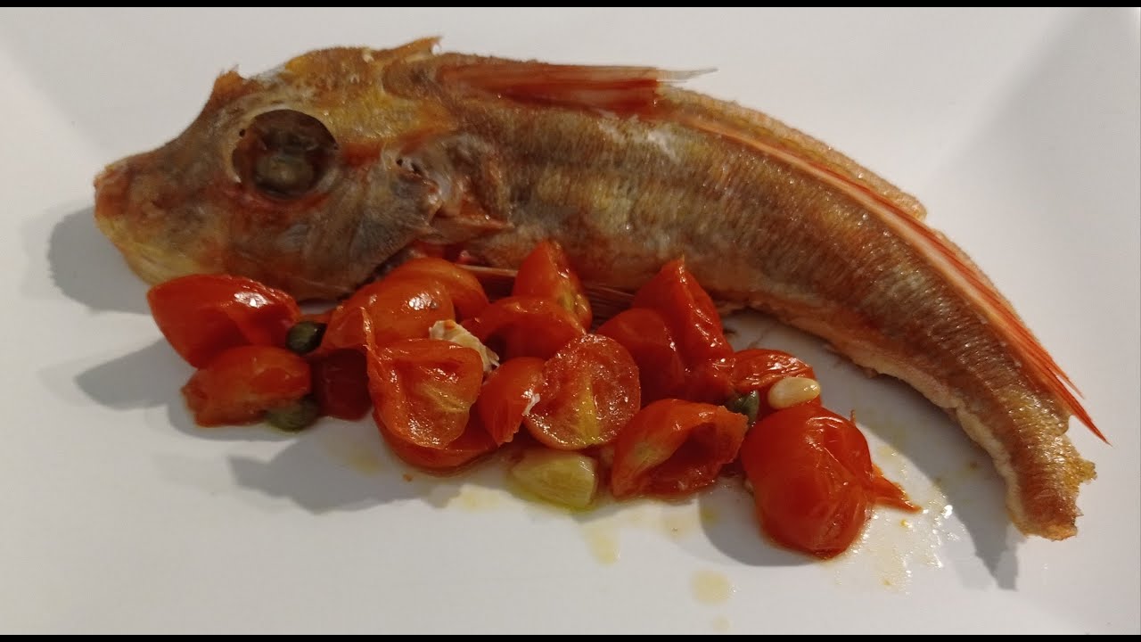 GALLINELLA IN UMIDO secondo di pesce molto appetitoso dal profumo mediterraneo