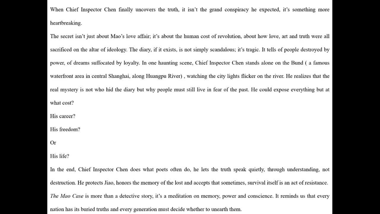 The Mao Case - Qiu Xiaolong