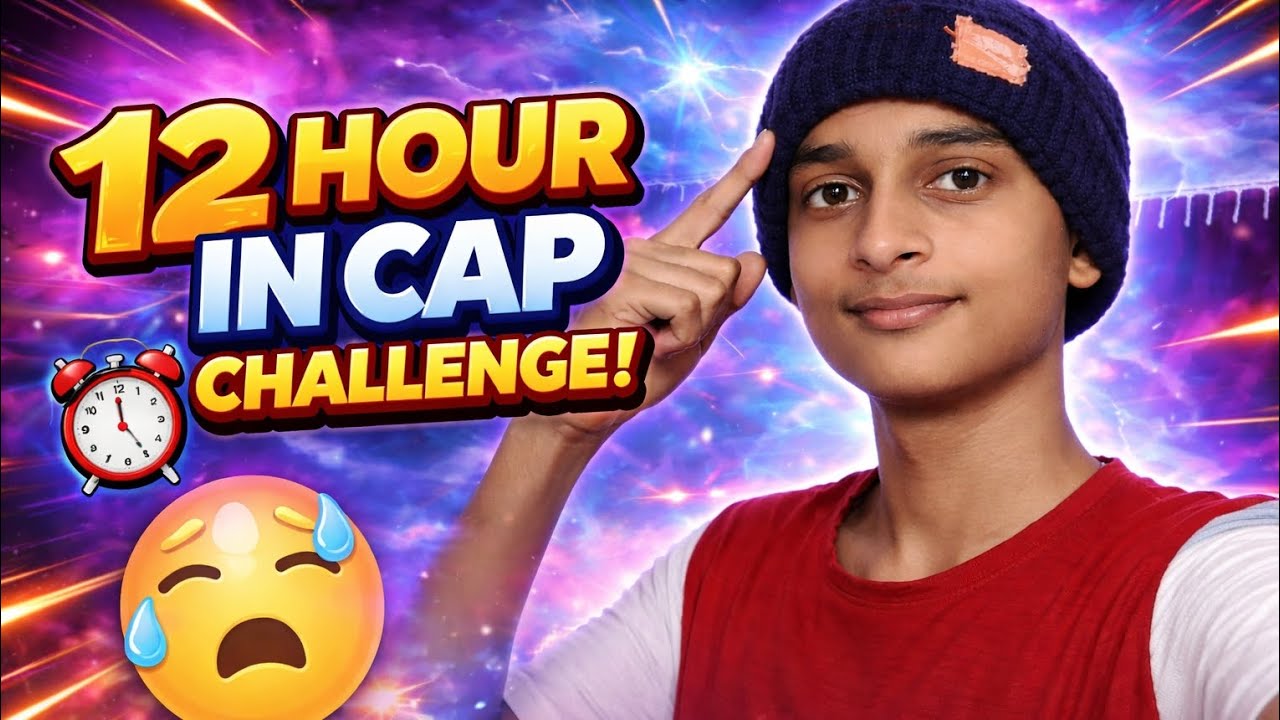 12 Hours in Cap Challenge  First Time Ever😍🥰