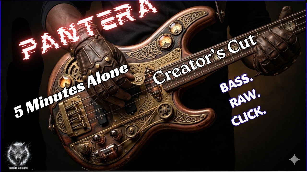 PANTERA Bass Only- 5 Minutes Alone | Steampunk Groove Metal |  | Geminis Arisings