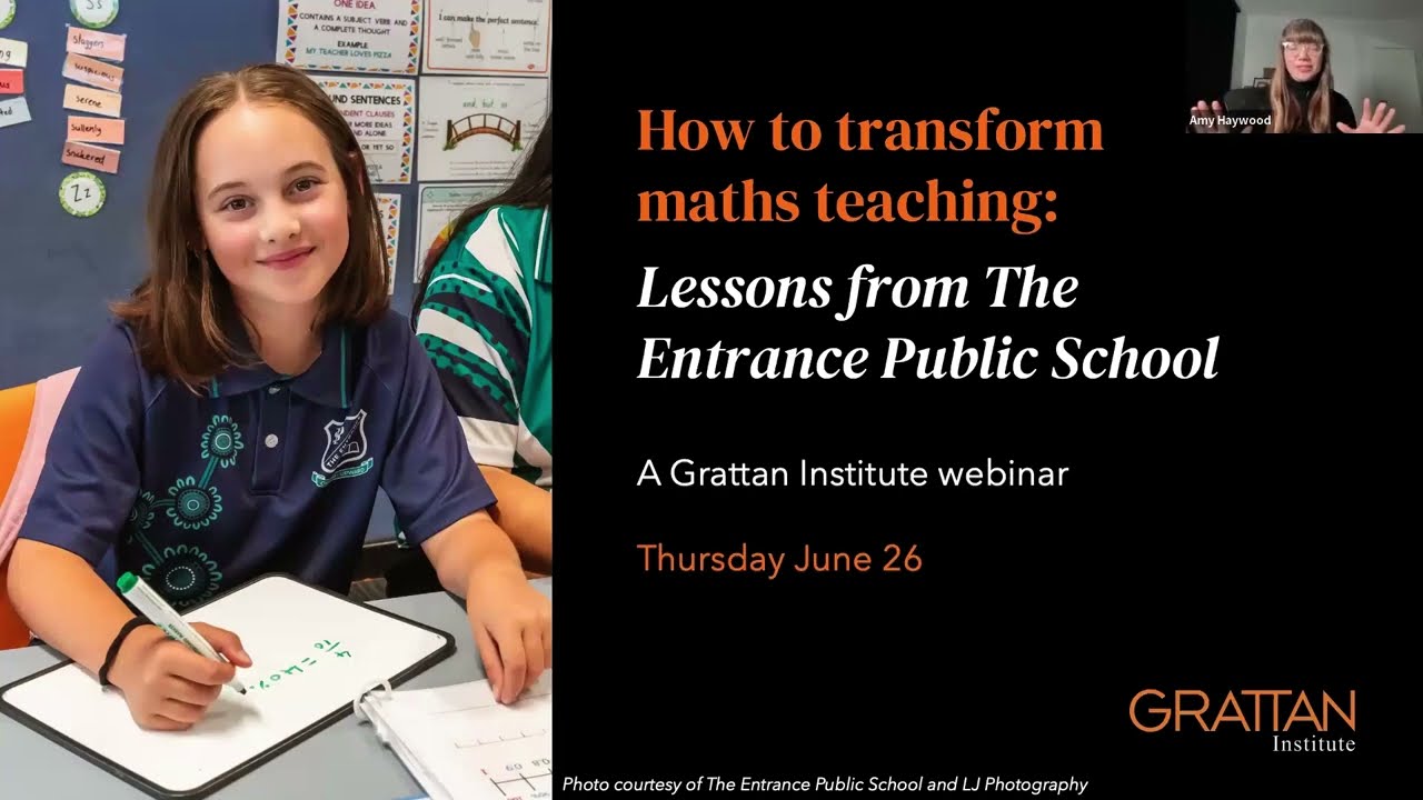 How to transform maths teaching: Lessons from The Entrance - Webinar