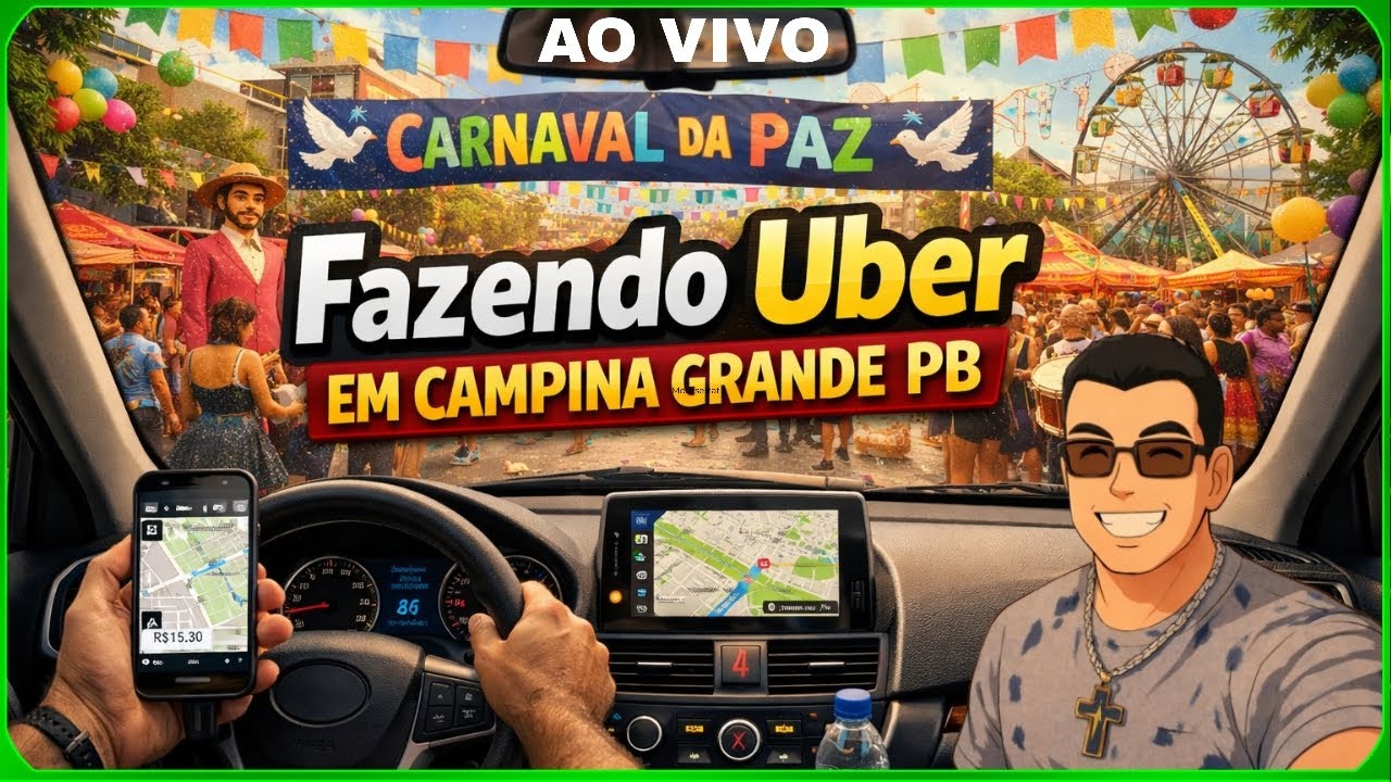 AO VIVO IRL 📢 UBER NAS RUAS DE CAMPINA GRANDE PB