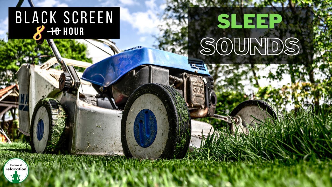 Lawnmower Sounds for Sleeping | Black Screen