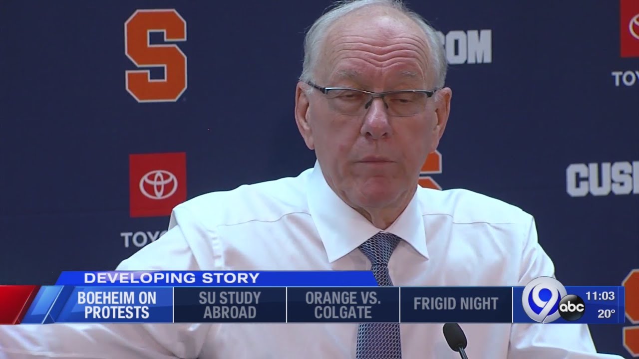 Coach Boeheim addresses campus incident, impeachment hearings and some basketball too