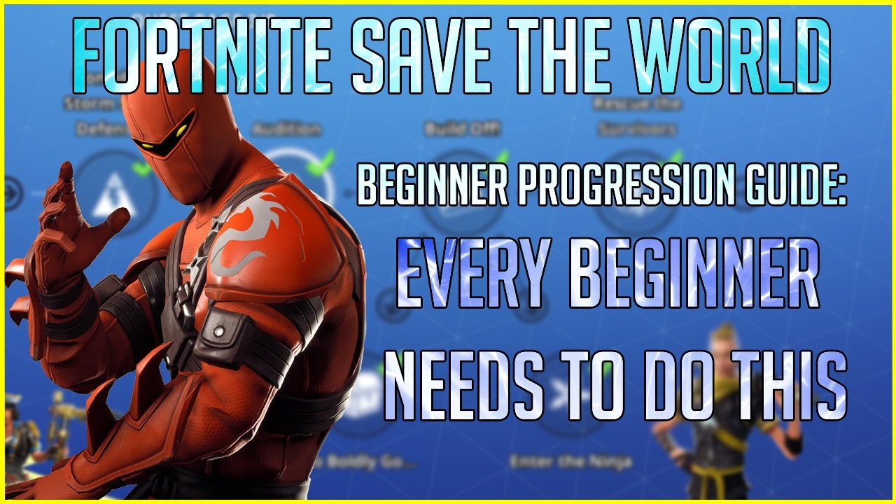 FORTNITE STW: КОНТРОЛЬНЫЙ СПИСОК ДЛЯ БЫСТРОГО ПРОГРЕССА ДЛЯ НАЧИНАЮЩИХ! РУКОВОДСТВО ДЛЯ НАЧИНАЮЩИ...