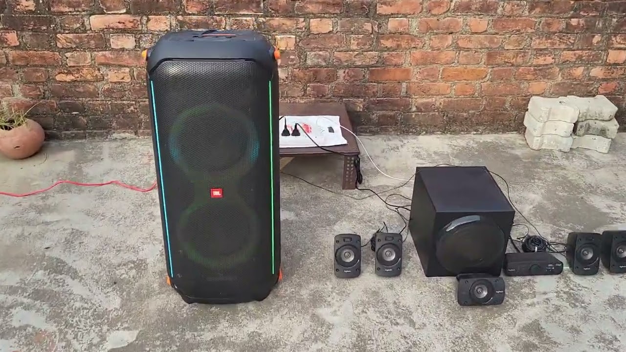 JBL Partybox 710 vs Logitech Z906 5.1 Home Theatre Daisy Chain Test😱🔥