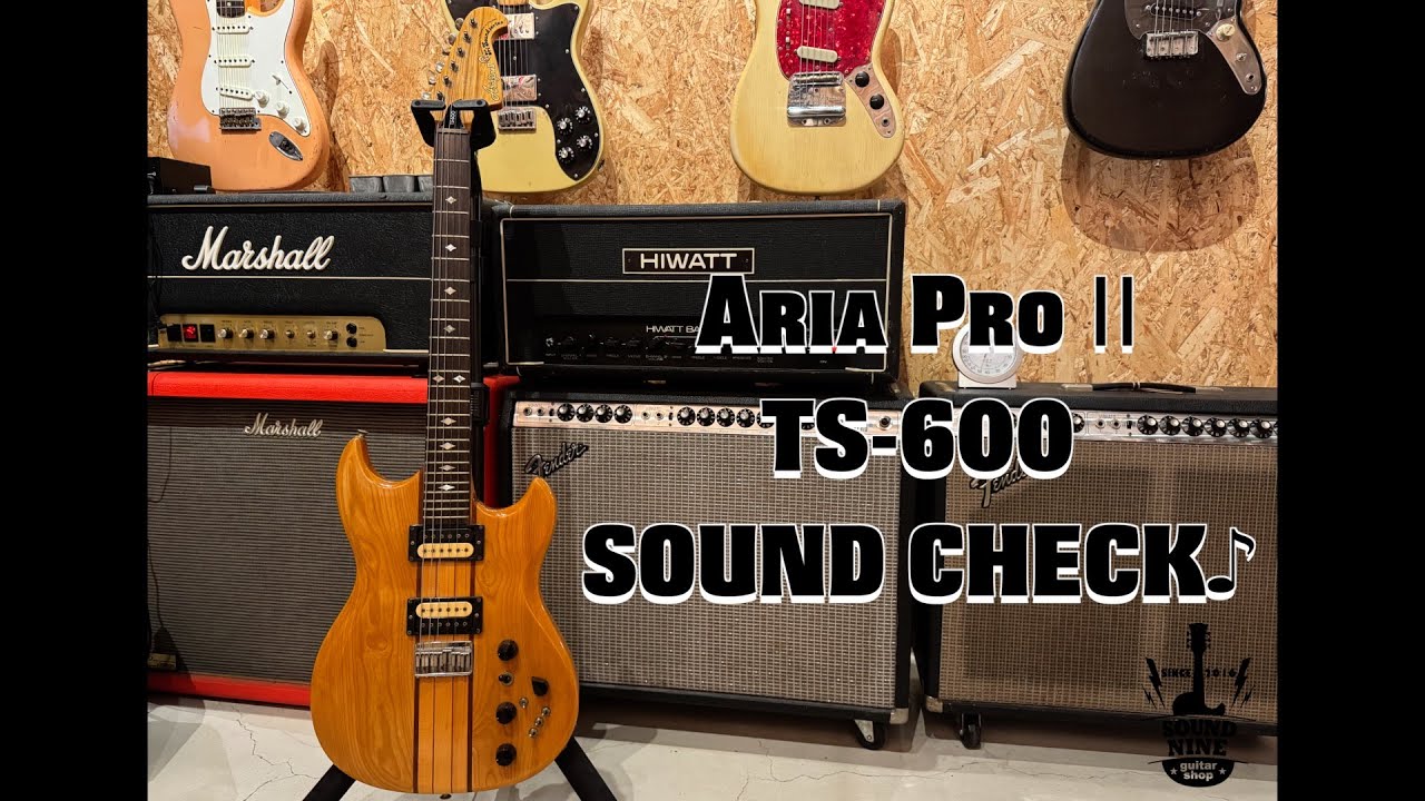 [試奏] Aria Pro Ⅱ TS-600 SOUND CHECK♪