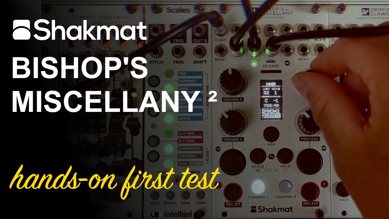 Shakmat BISHOP'S MISCELLANY / a first go with this riff generating powerhouse