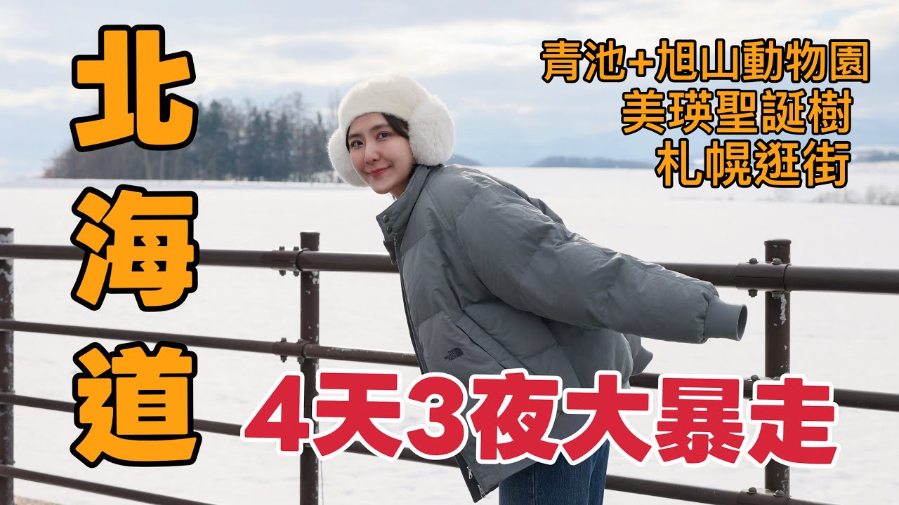 【北海道自由行】最強4天3夜行程❄️ 青池、美瑛聖誕樹、企鵝散步一次滿足！