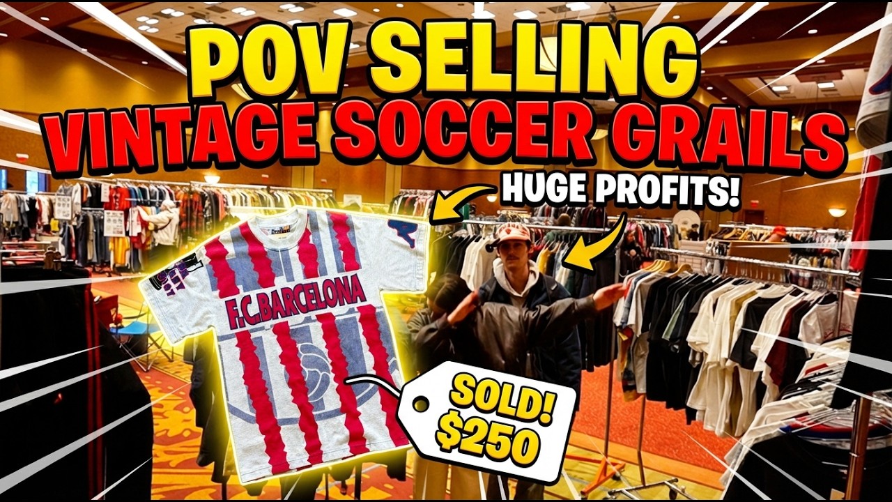 Selling Vintage Soccer Tees at Illinois' Biggest Vintage Market POV Vending (Illinois Vintage Fest)