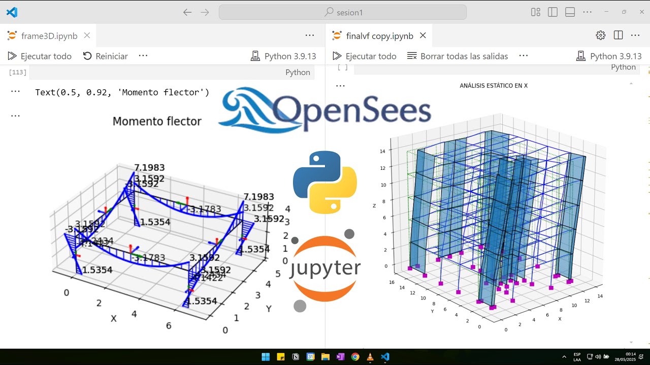 Análisis Estructural y Dinámico con OpenseesPy