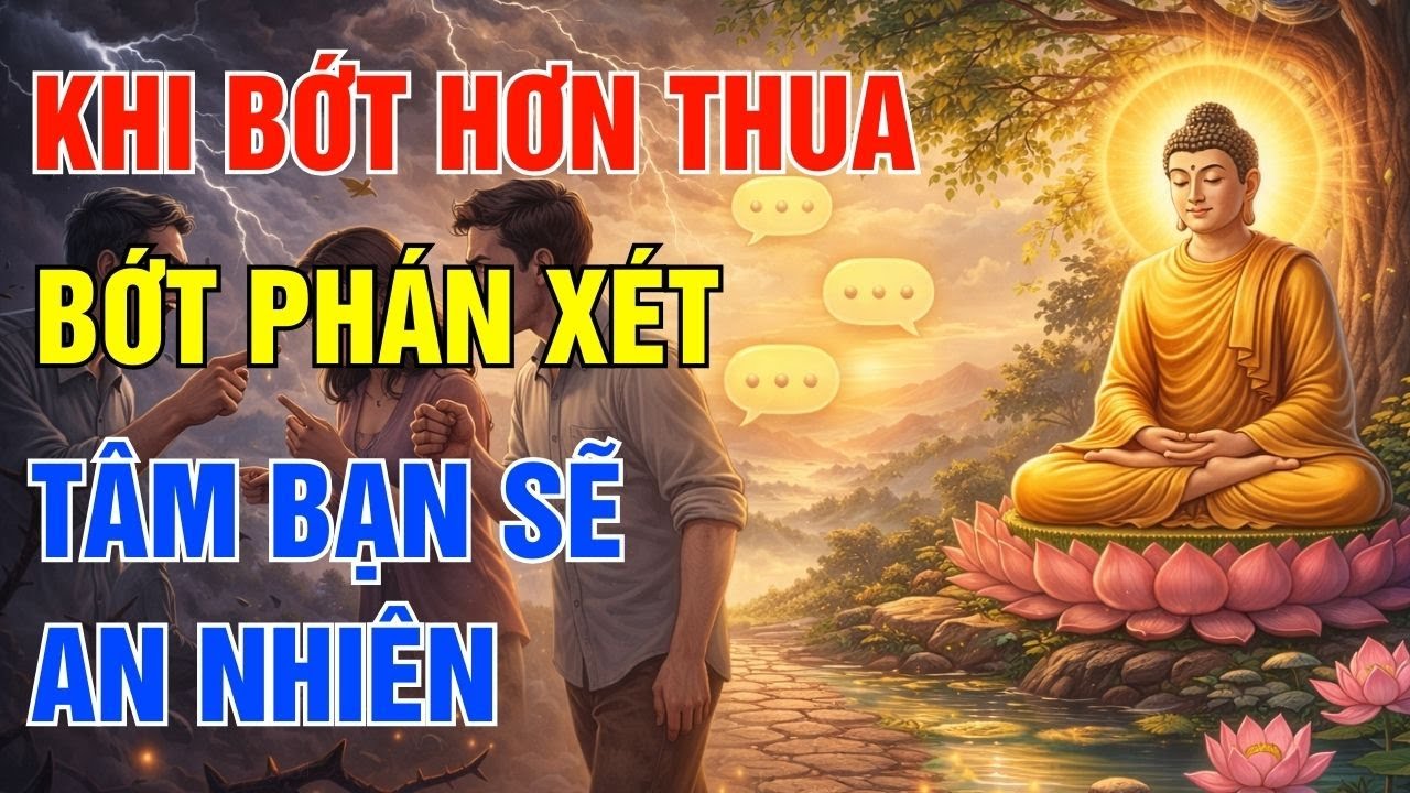 Phật Dạy  Muốn Tâm An - Hãy Bớt Nói, Bớt Phán Xét, Bớt Hơn Thua | Lời Phật Dạy Mỗi Ngày