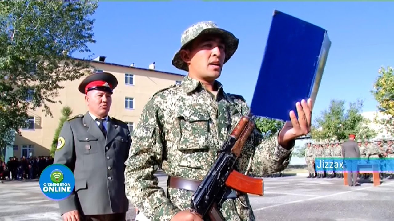 AYNI KUNLARDA HARBIY QASAMYOD QILISH MAROSIMLARI BO‘LIB O‘TMOQDA (Jizzax)