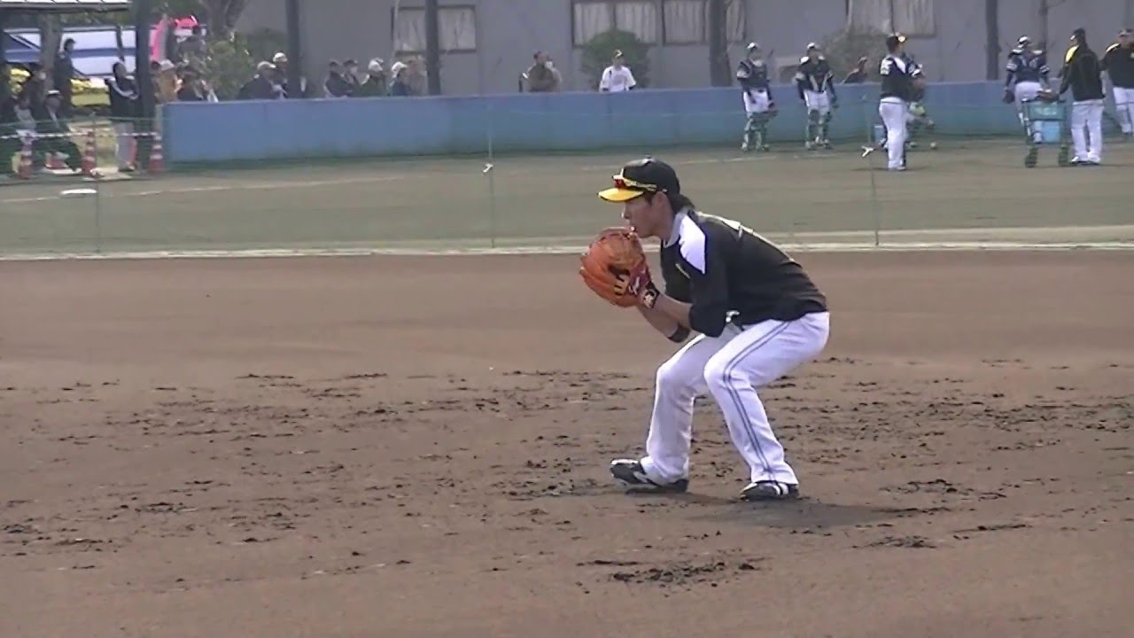 #08 ｿﾌﾄﾊﾞﾝｸﾎｰｸｽ 2016宮崎春季ｷｬﾝﾌﾟ 内野特守 1 今宮健太選手 本多雄一選手