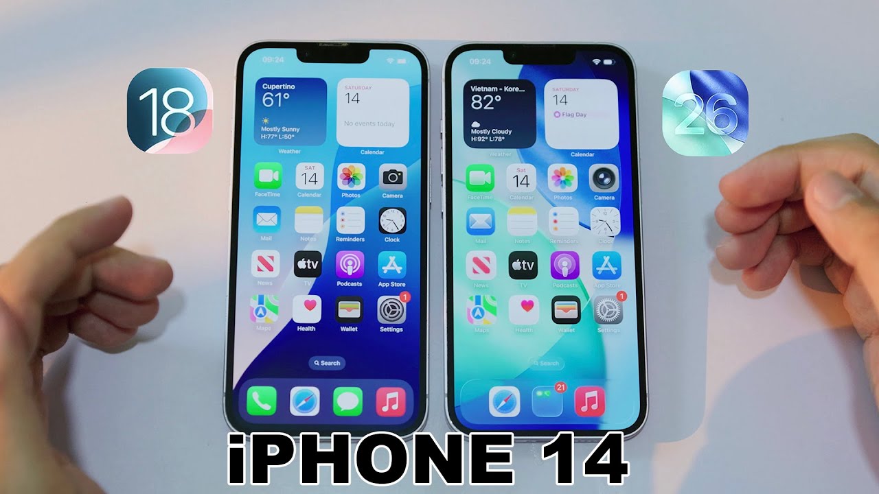 iOS 18 VS iOS 26 on iPhone 14 Speed Comparison