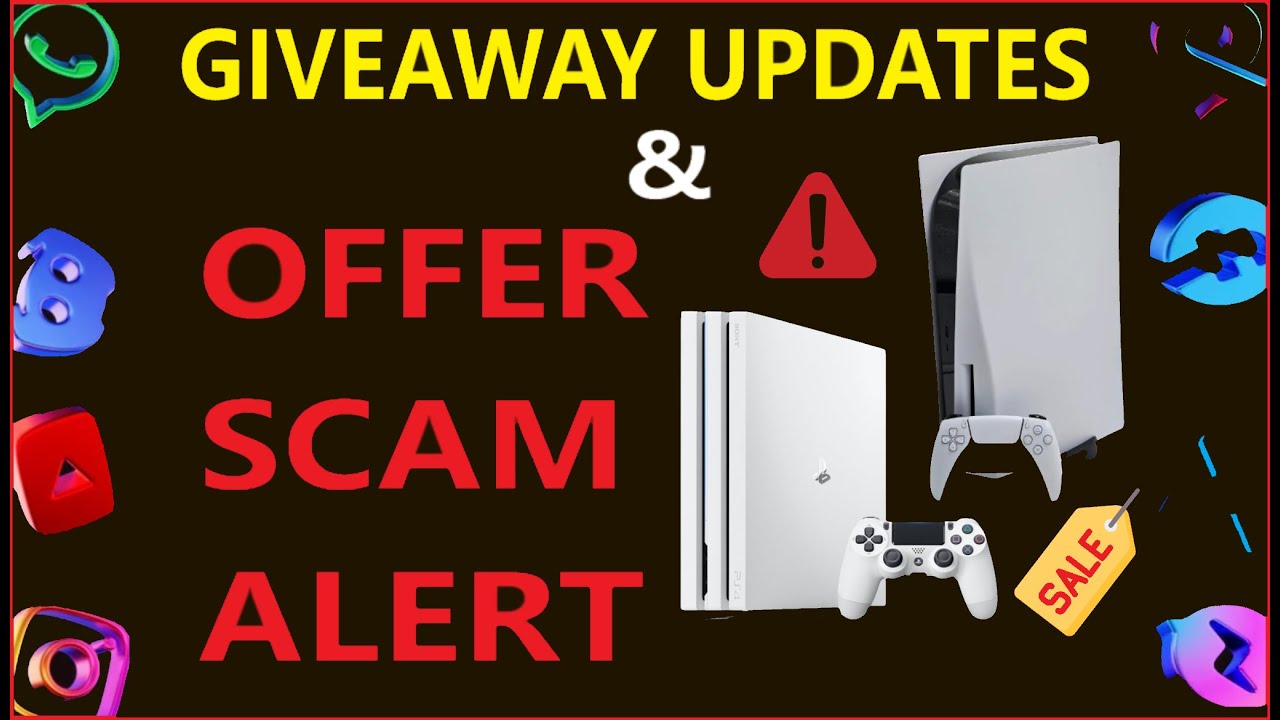 🚨 OFFER SCAM ALERT ! Fake offers for Gaming consoles across Social Media & E3 GIVEAWAY UPDATES🎁