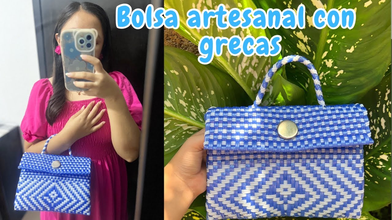 Bolsa artesanal con grecas | Diseño 7